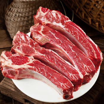 原切牛肋排牛肋条生鲜烧烤精修牛肉1250g*2袋-源头直发